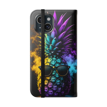 Smokin' Pineapple™ Flip Wallet Case for iPhone
