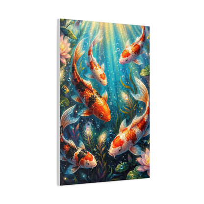Koi Serenity™ Matte Stretched Canvas Wall Art (1.25")