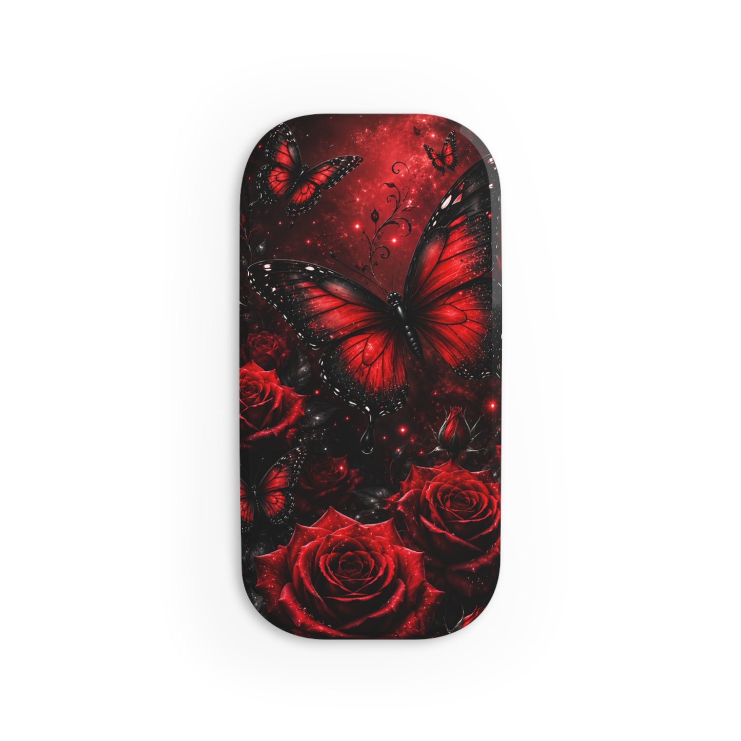 Crimson Metamorphosis™ Phone Click-On Grip | Expandable Phone Grip & Kickstand