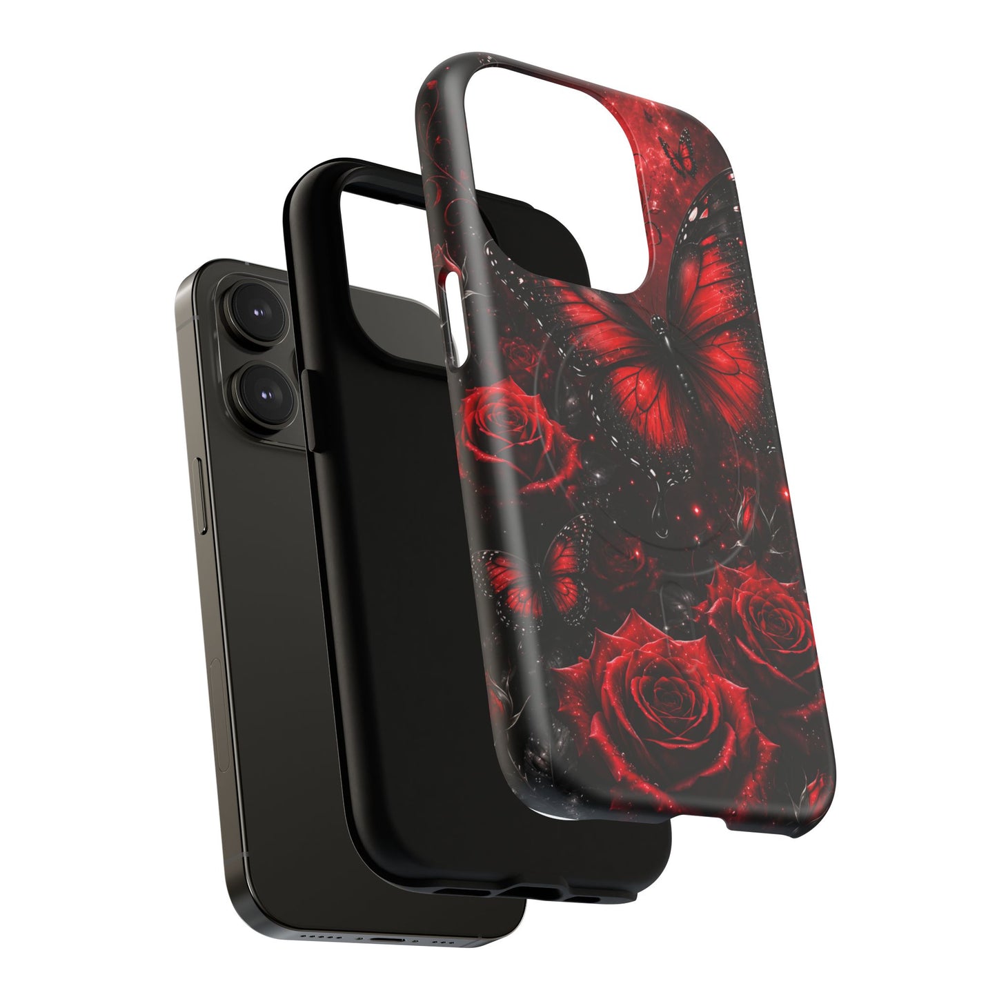 Étui robuste magnétique Crimson Metamorphosis™ pour la série iPhone 13-17