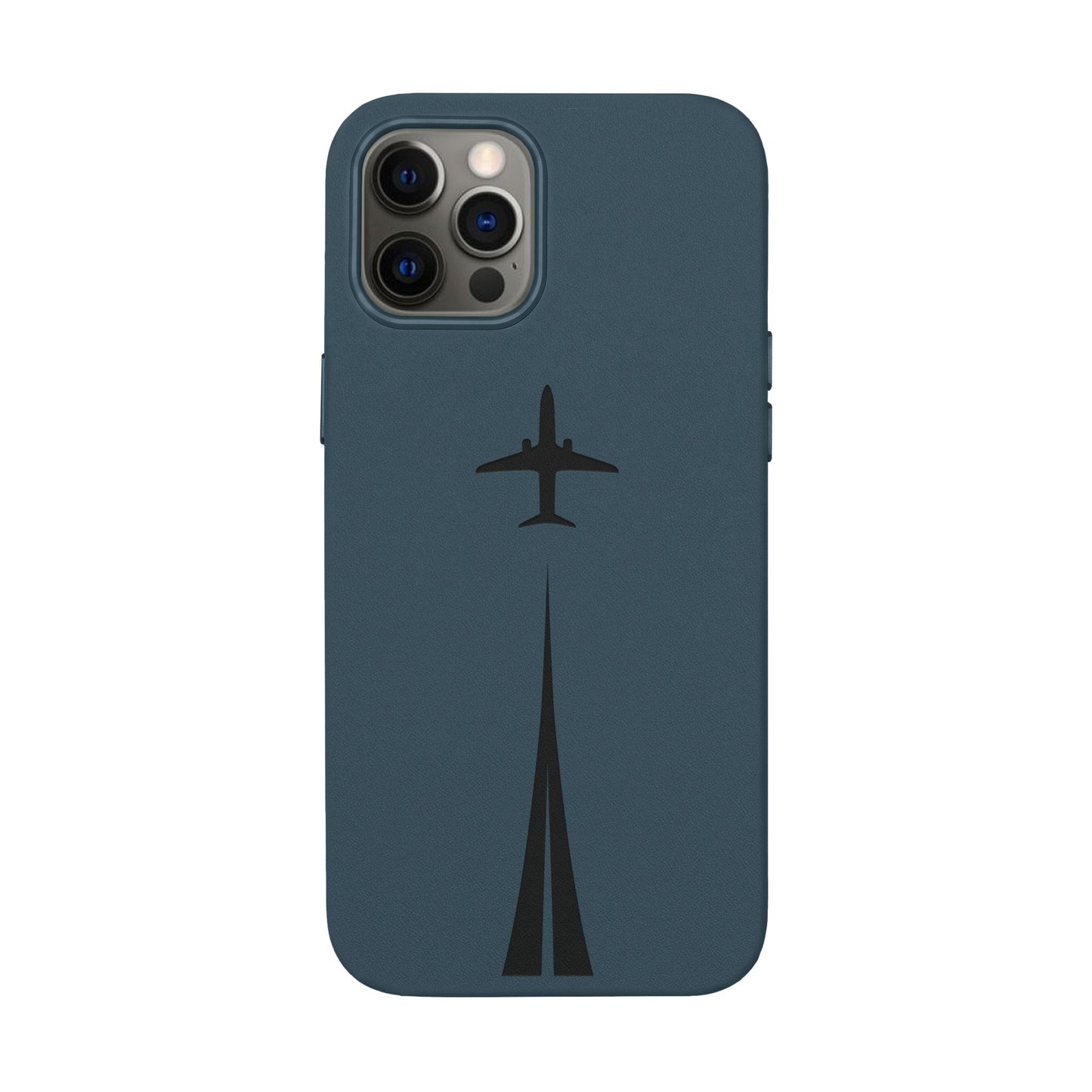 Étui en cuir PU gravé Take Off™ pour iPhone