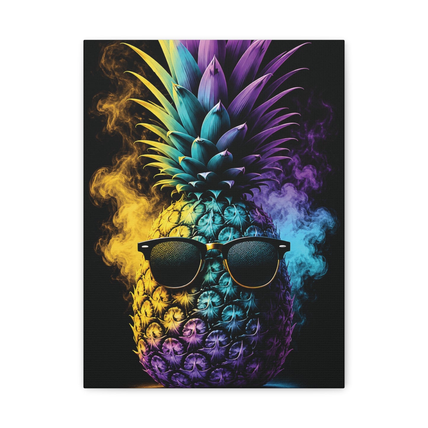 Smokin' Pineapple™ Matte Stretched Canvas Wall Art (1.25")