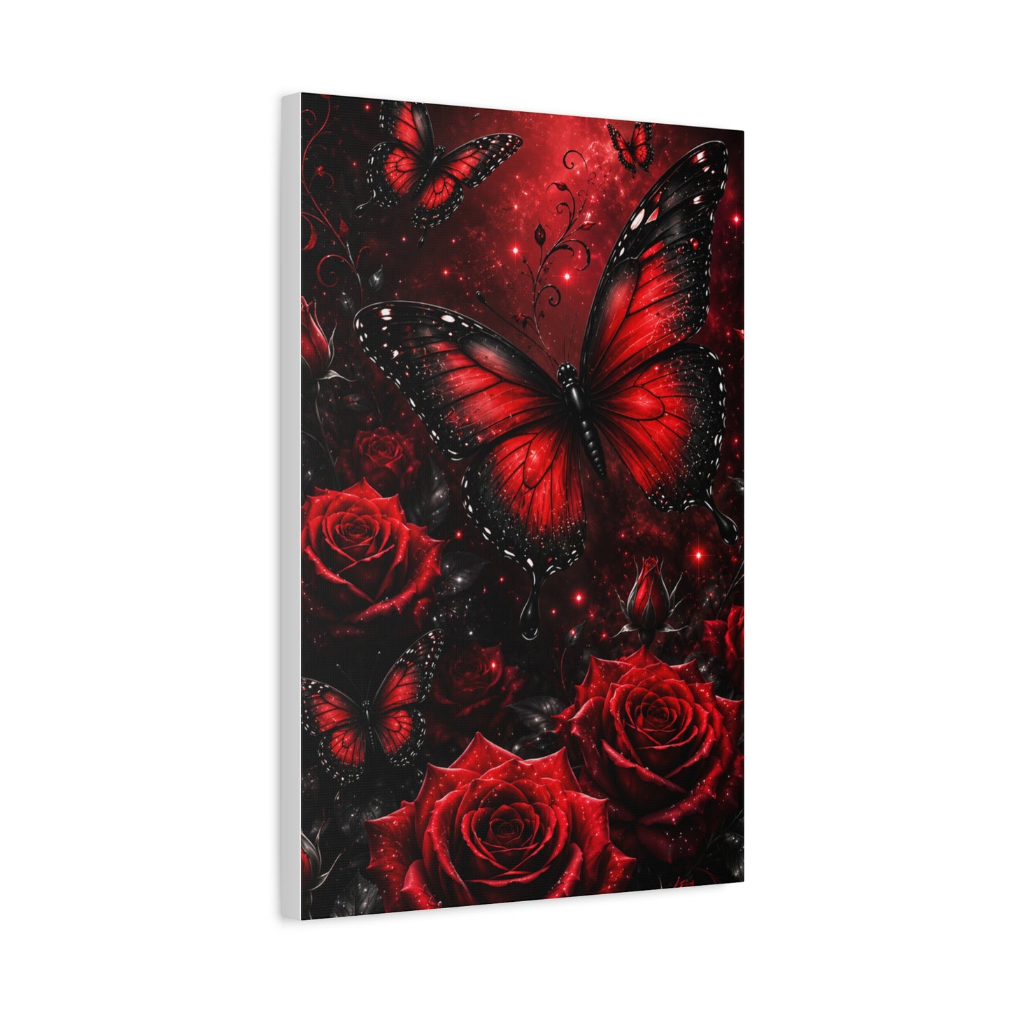 Crimson Metamorphosis™ Matte Stretched Canvas Wall Art (1.25")