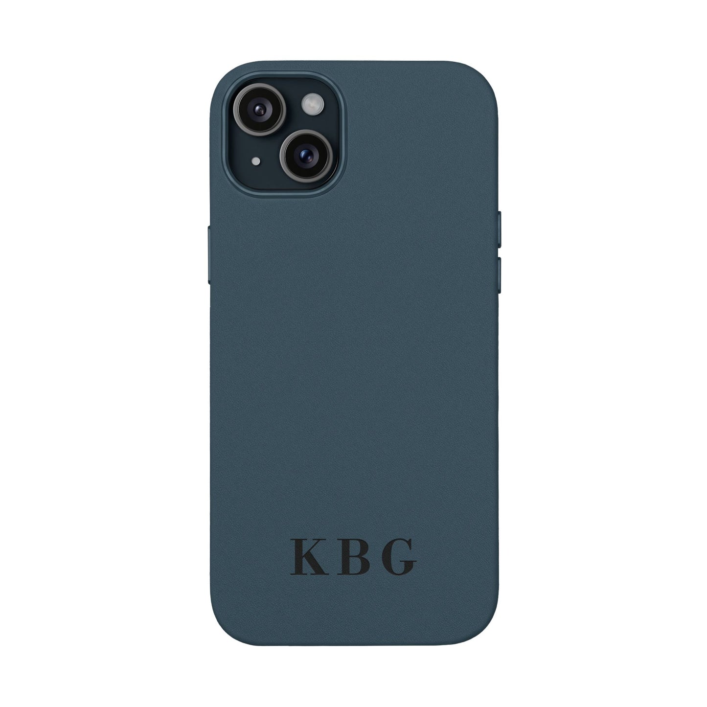 Étui de téléphone en cuir PU gravé sur mesure | Monogramme personnalisé