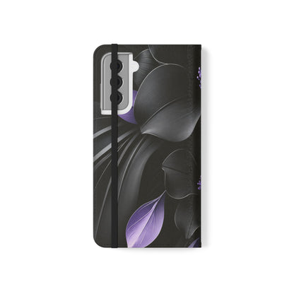 Midnight Lavender™ Flip Case for Samsung Galaxy | Premium Vegan Leather Wallet Case