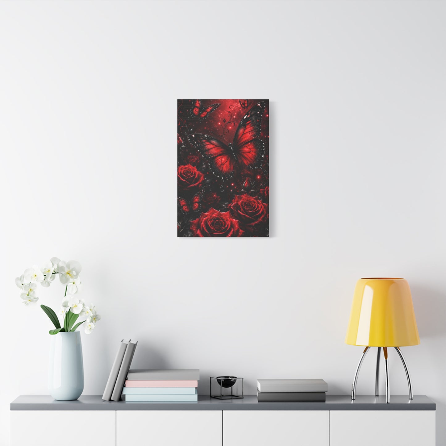 Crimson Metamorphosis™ Matte Stretched Canvas Wall Art (1.25")