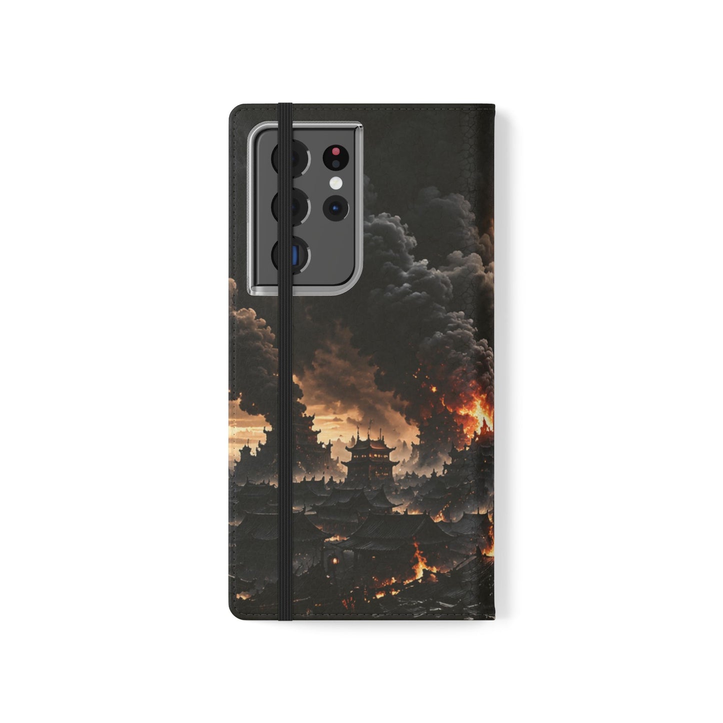 Ashen Dominion™ Flip Case for Samsung Galaxy | Premium Vegan Leather Wallet Case