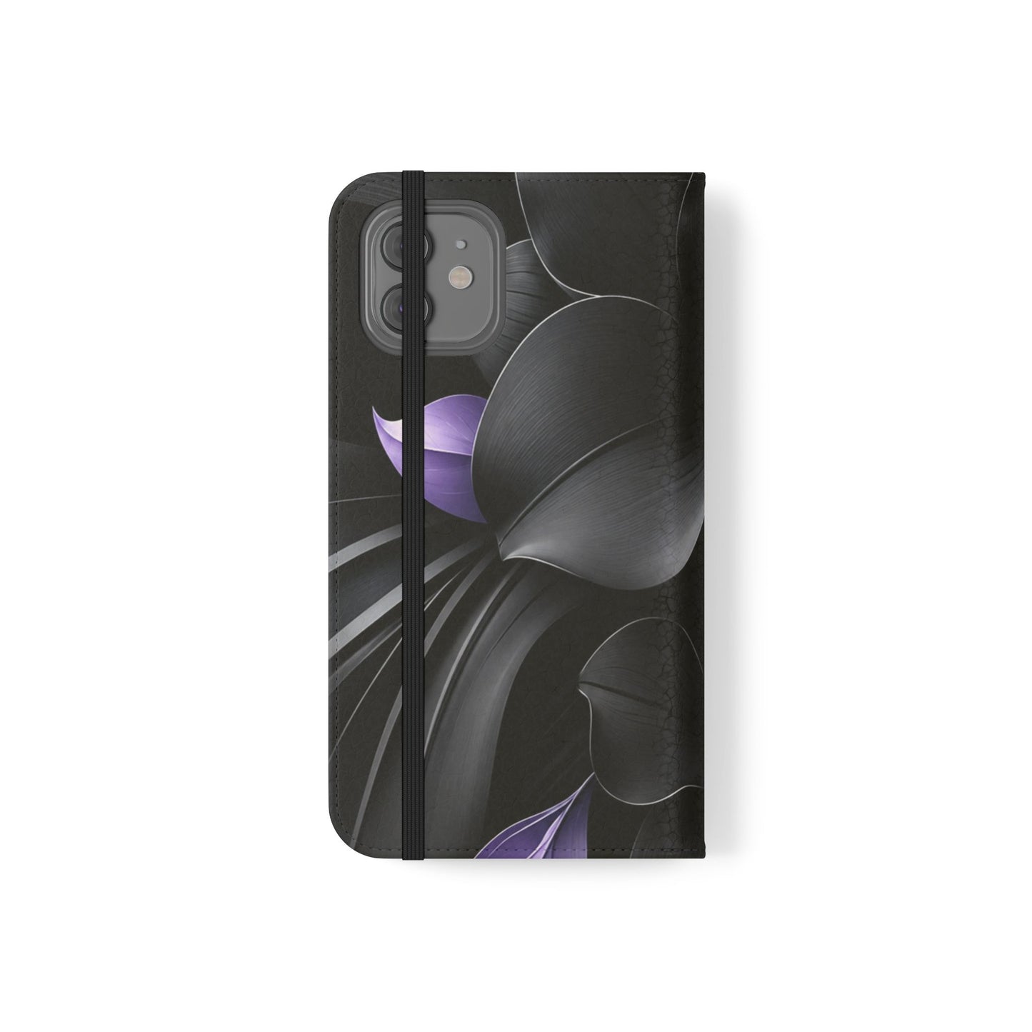 Midnight Lavender™ Flip Case for iPhone | Premium Vegan Leather Wallet Case
