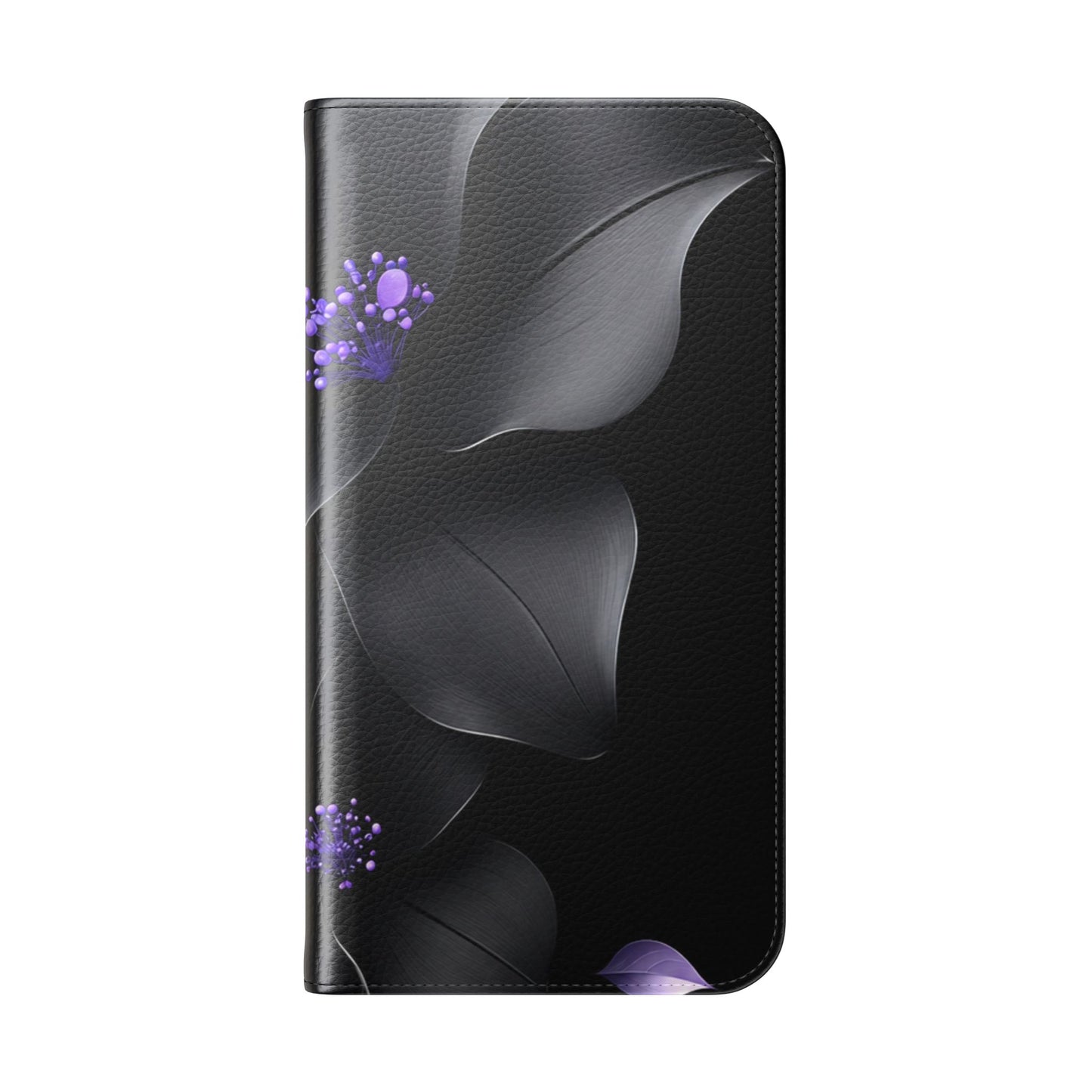 Midnight Lavender™ Flip Case for iPhone | Premium Vegan Leather Wallet Case