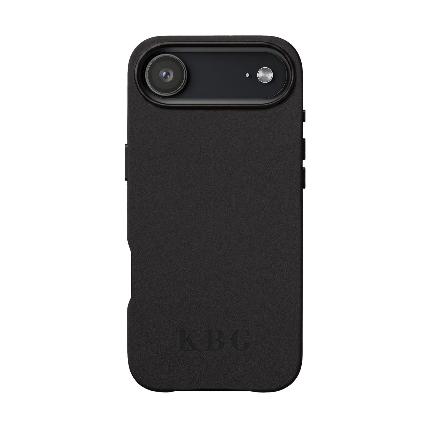 Étui de téléphone en cuir PU gravé sur mesure | Monogramme personnalisé