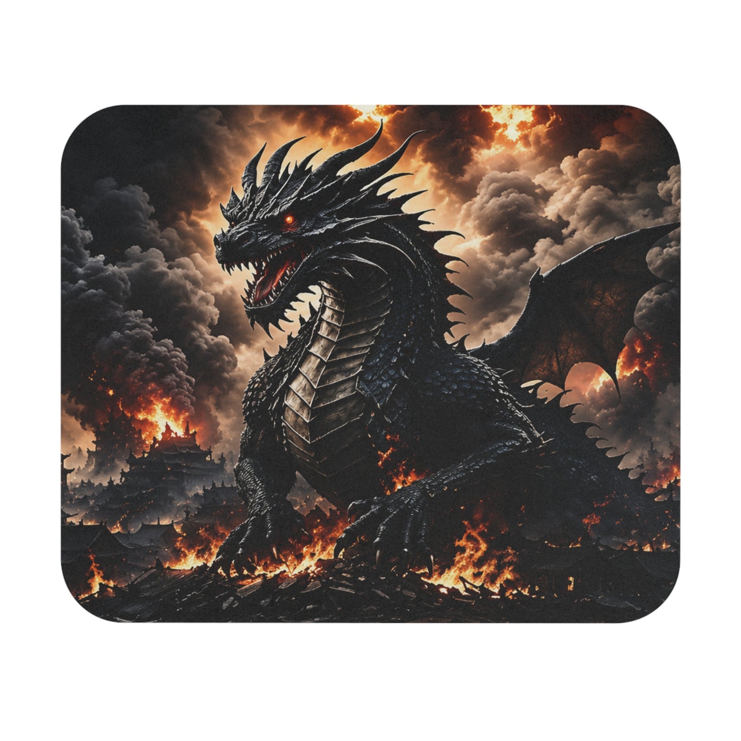 Ashen Dominion™ Rectangle Mouse Pad | Dragon Gaming & Desk Mouse Pad