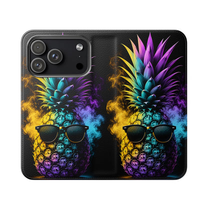 Smokin' Pineapple™ Flip Wallet Case for iPhone