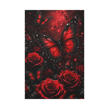 Crimson Metamorphosis™ Matte Stretched Canvas Wall Art (1.25")
