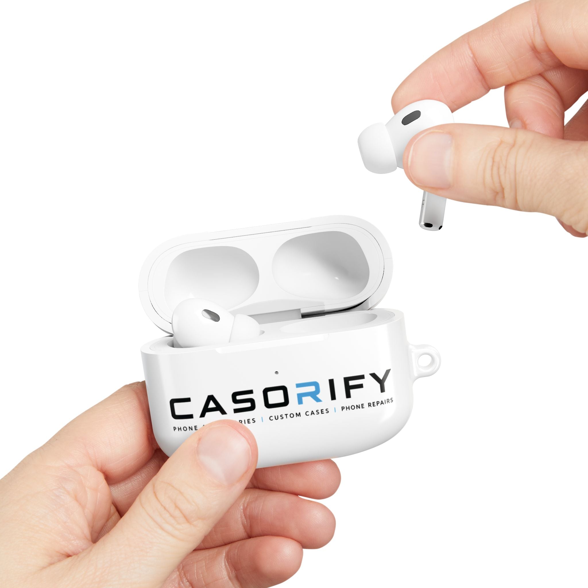 Casorify® Premium AirPods Protective Case with Carabiner