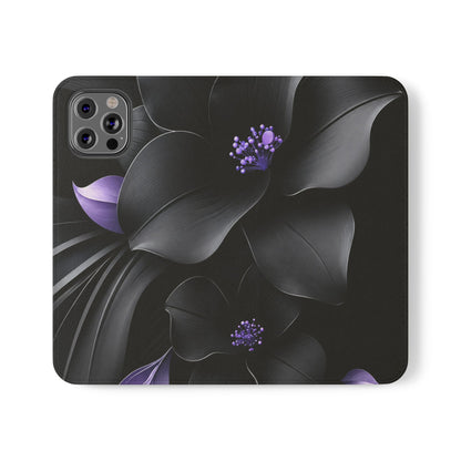 Midnight Lavender™ Flip Case for iPhone | Premium Vegan Leather Wallet Case