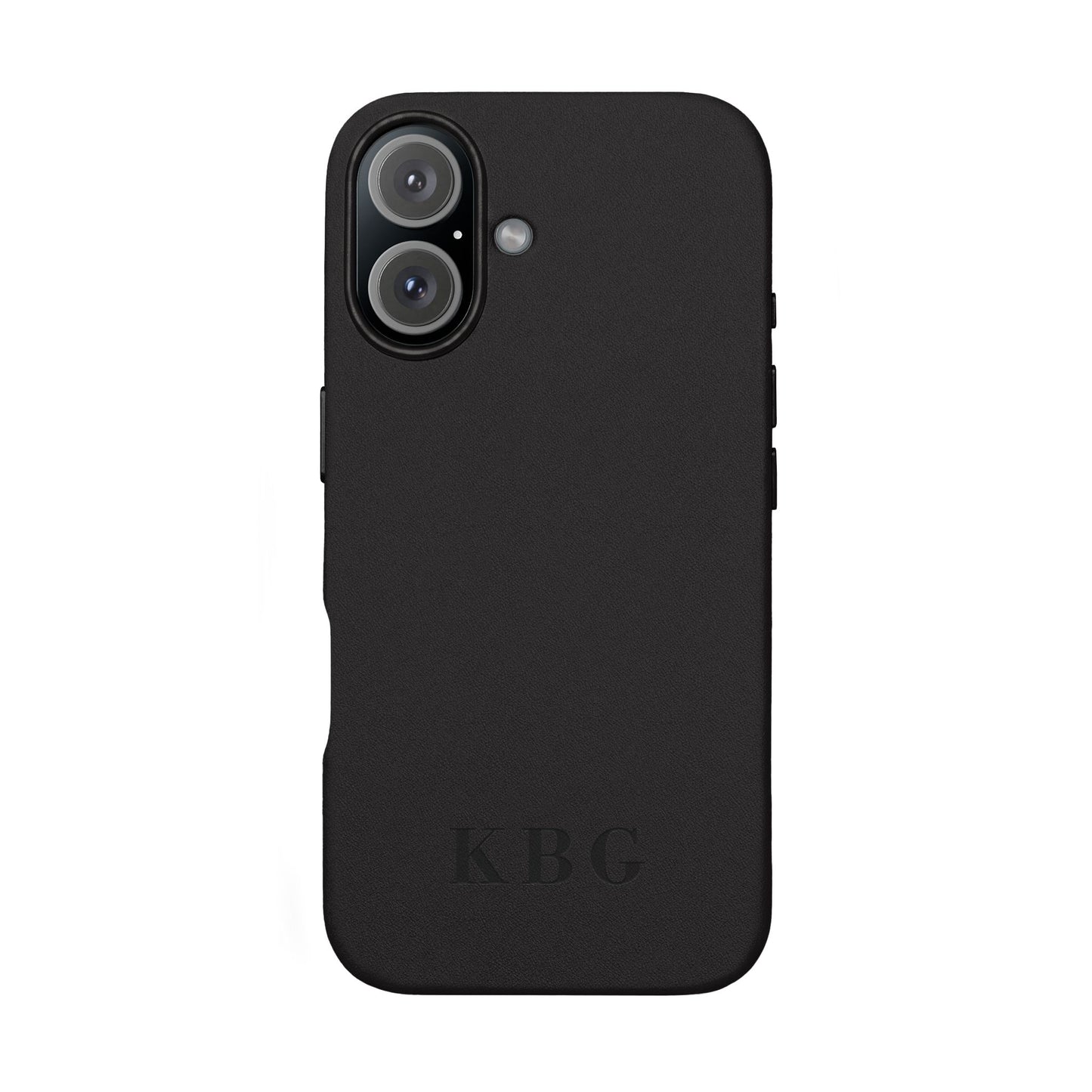 Étui de téléphone en cuir PU gravé sur mesure | Monogramme personnalisé