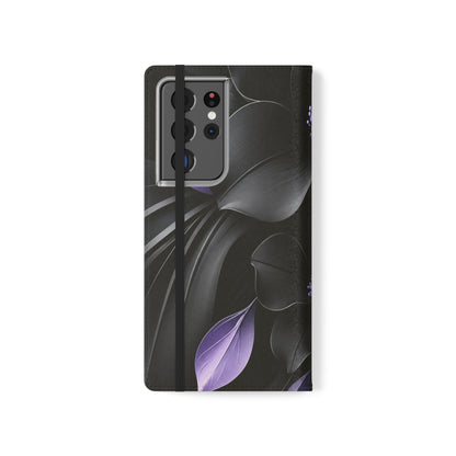 Midnight Lavender™ Flip Case for Samsung Galaxy | Premium Vegan Leather Wallet Case