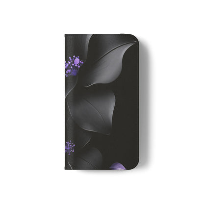 Midnight Lavender™ Flip Case for iPhone | Premium Vegan Leather Wallet Case