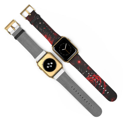 Crimson Metamorphosis™ Apple Watch Band | Premium Faux Leather Strap