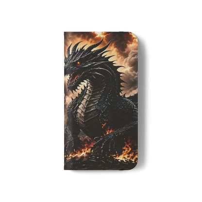 Ashen Dominion™ Flip Case for iPhone | Premium Vegan Leather Wallet Case