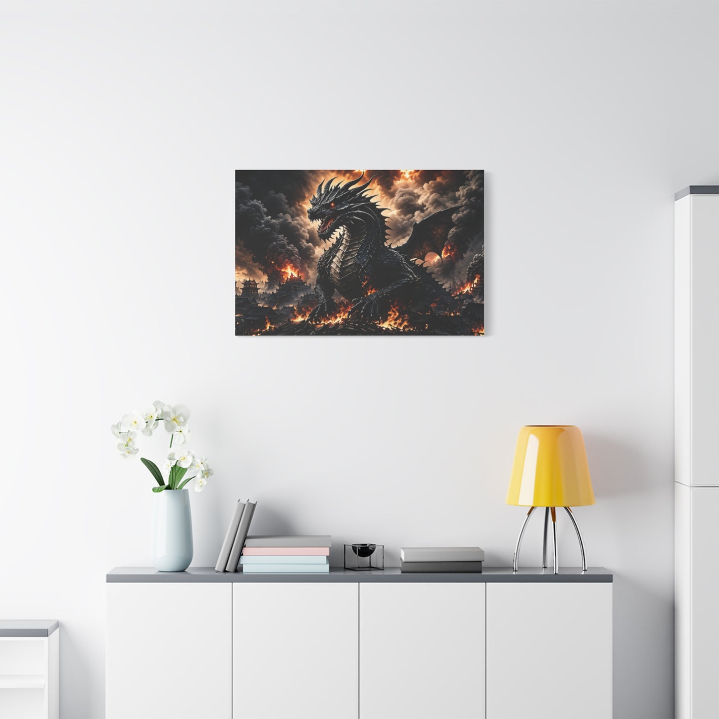 Ashen Dominion™ Matte Stretched Canvas Wall Art (1.25")