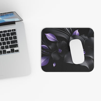 Midnight Lavender™ Rectangle Mouse Pad | Floral Gaming & Office Mouse Pad