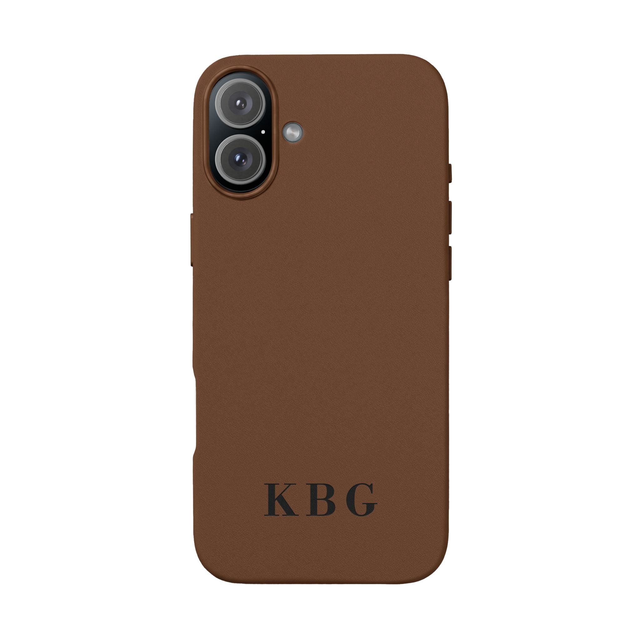 Custom Engraved PU Leather Phone Case | Personalized Monogram