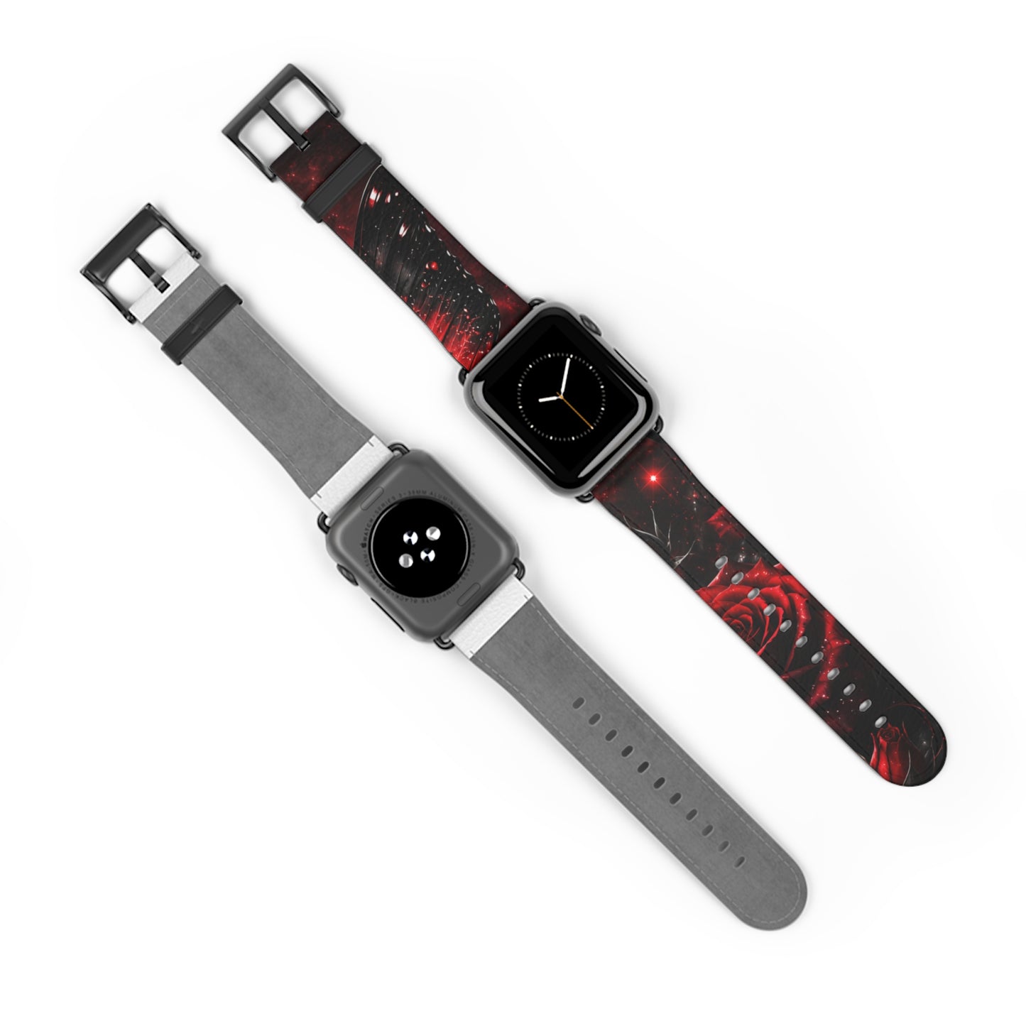 Crimson Metamorphosis™ Apple Watch Band | Premium Faux Leather Strap