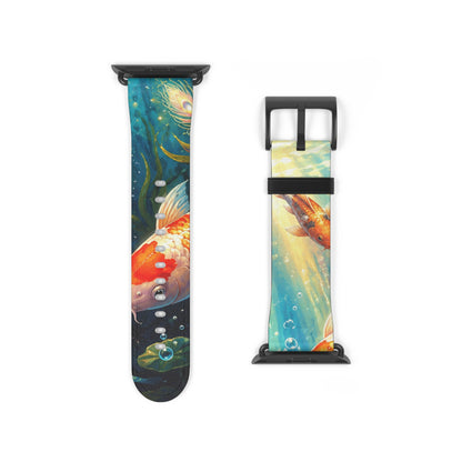 Koi Serenity™ Premium Faux Leather Apple Watch Band