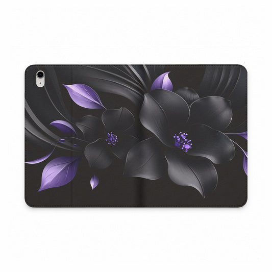 Midnight Lavender™ Tablet Folio Case for iPad | Premium Vegan Leather Wallet Cover