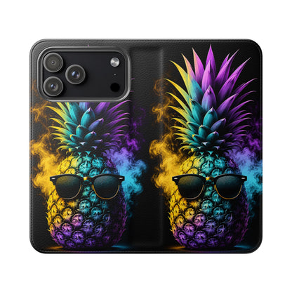 Smokin' Pineapple™ Flip Wallet Case for iPhone
