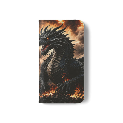 Ashen Dominion™ Flip Case for iPhone | Premium Vegan Leather Wallet Case