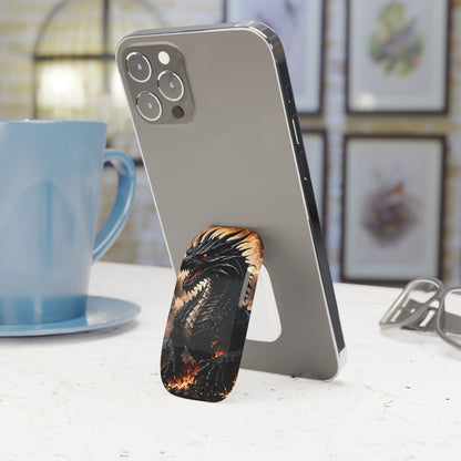 Ashen Dominion™ Phone Click-On Grip | Universal Phone Holder & Kickstand