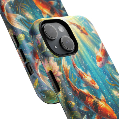 Koi Serenity™ Tough Magnetic Case for iPhone (MagSafe Compatible)