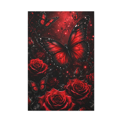Crimson Metamorphosis™ Matte Stretched Canvas Wall Art (1.25")