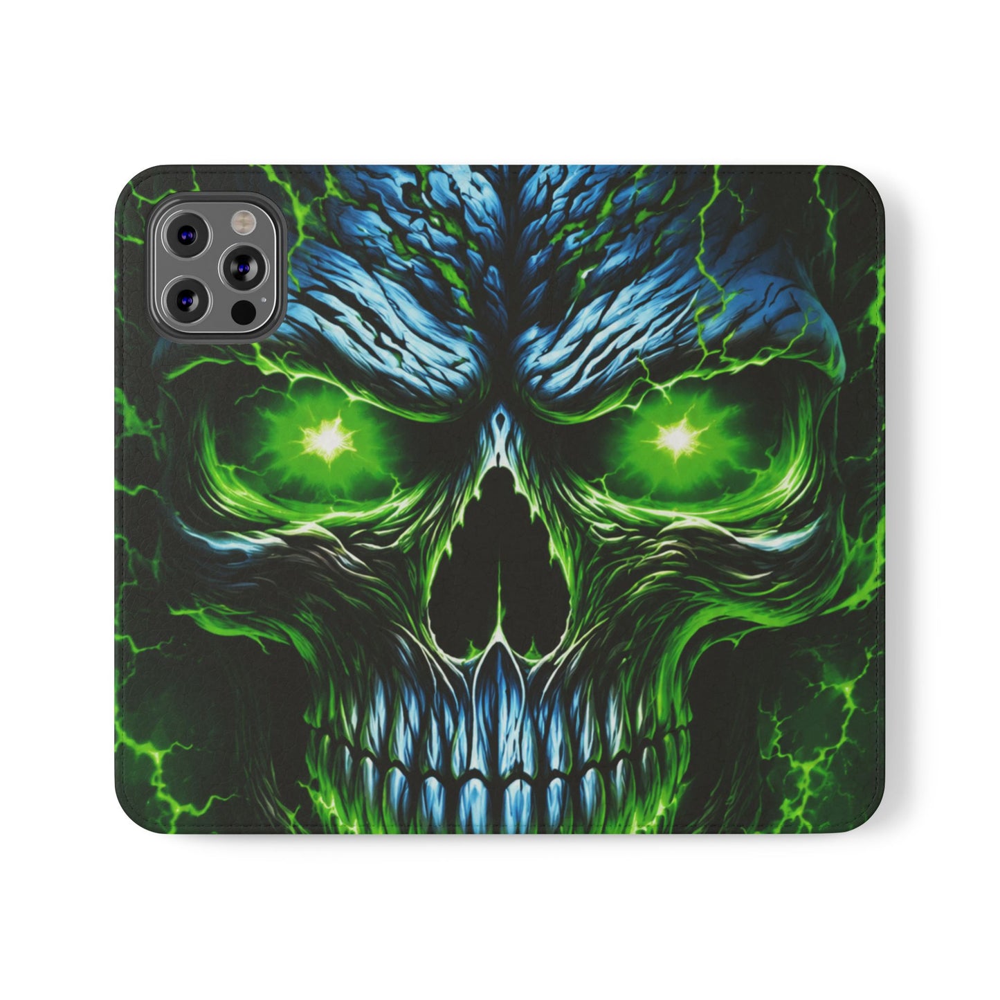 NecroVolt™ Flip Wallet Case for iPhone