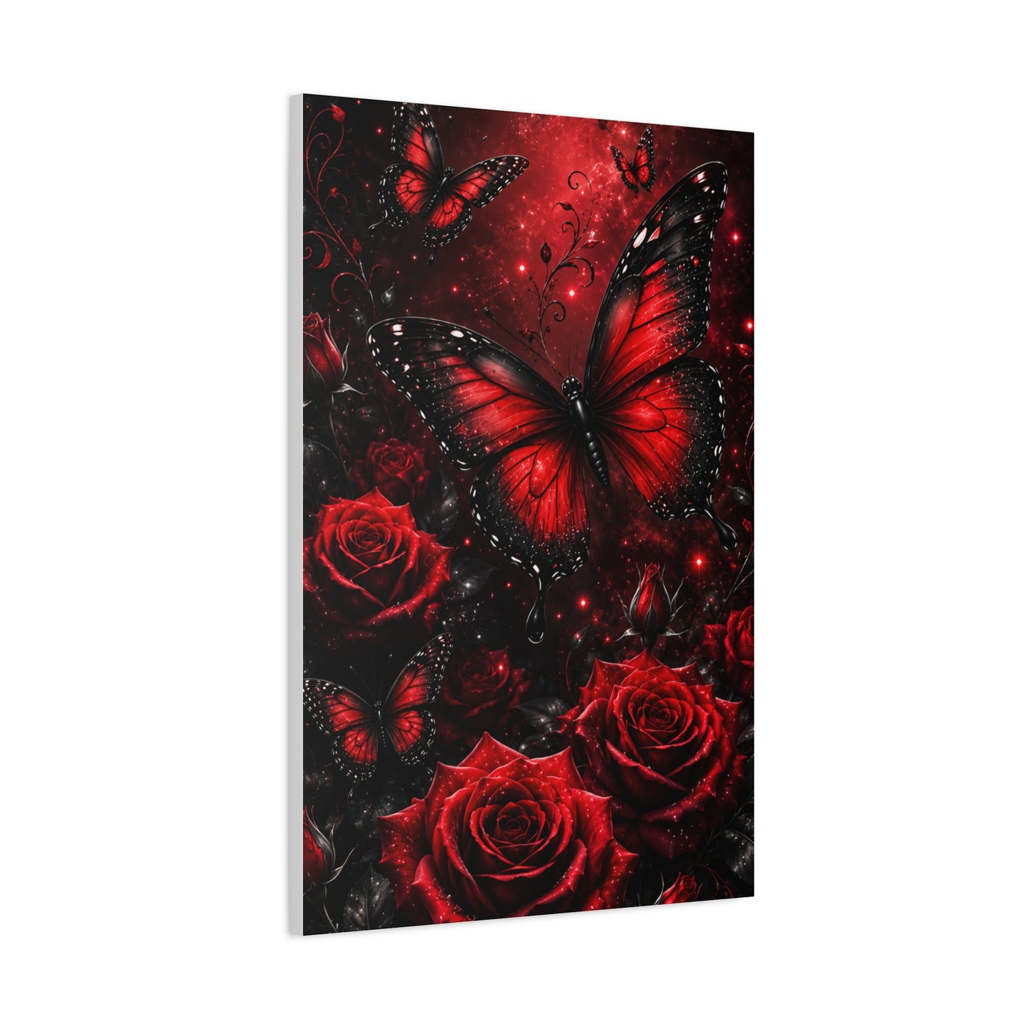 Crimson Metamorphosis™ Matte Stretched Canvas Wall Art (1.25")
