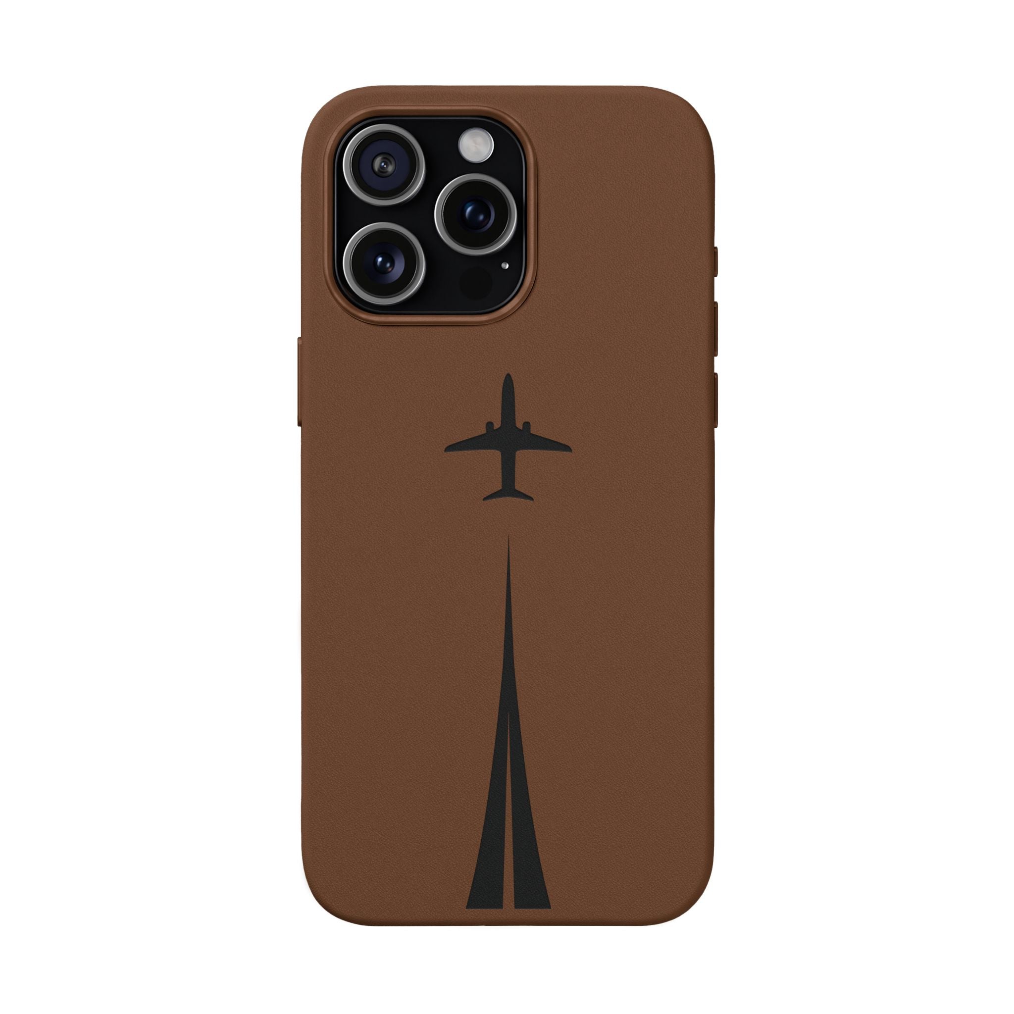 Take Off™ Engraved PU Leather Case for iPhone