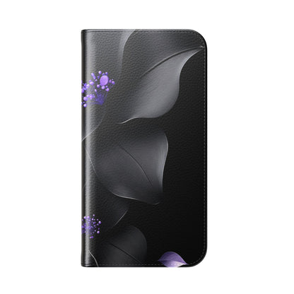 Midnight Lavender™ Flip Case for iPhone | Premium Vegan Leather Wallet Case