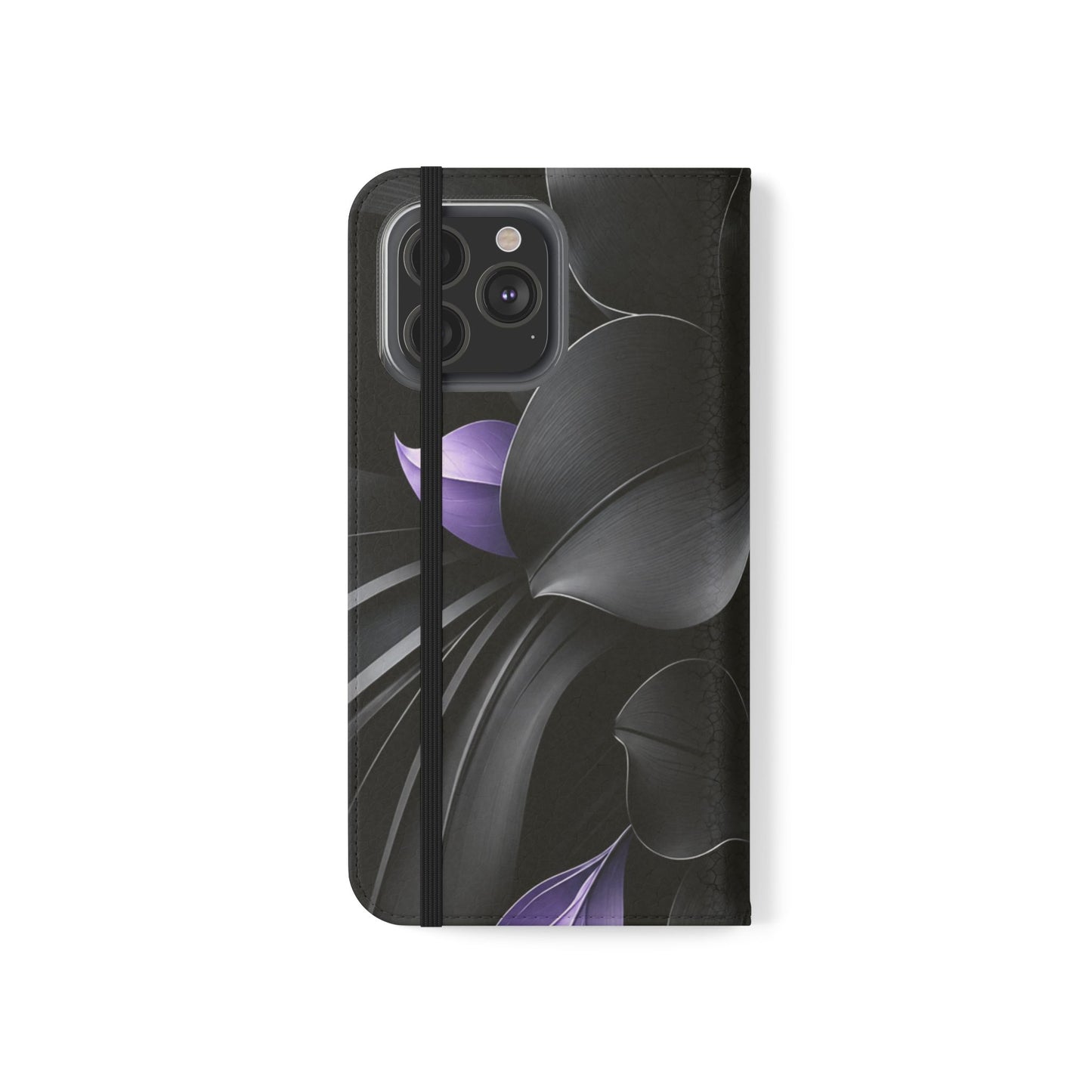 Midnight Lavender™ Flip Case for iPhone | Premium Vegan Leather Wallet Case