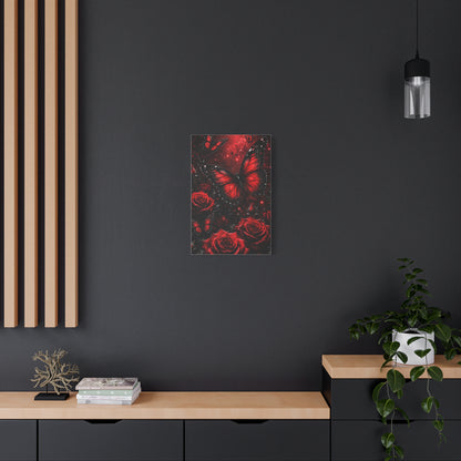 Crimson Metamorphosis™ Matte Stretched Canvas Wall Art (1.25")