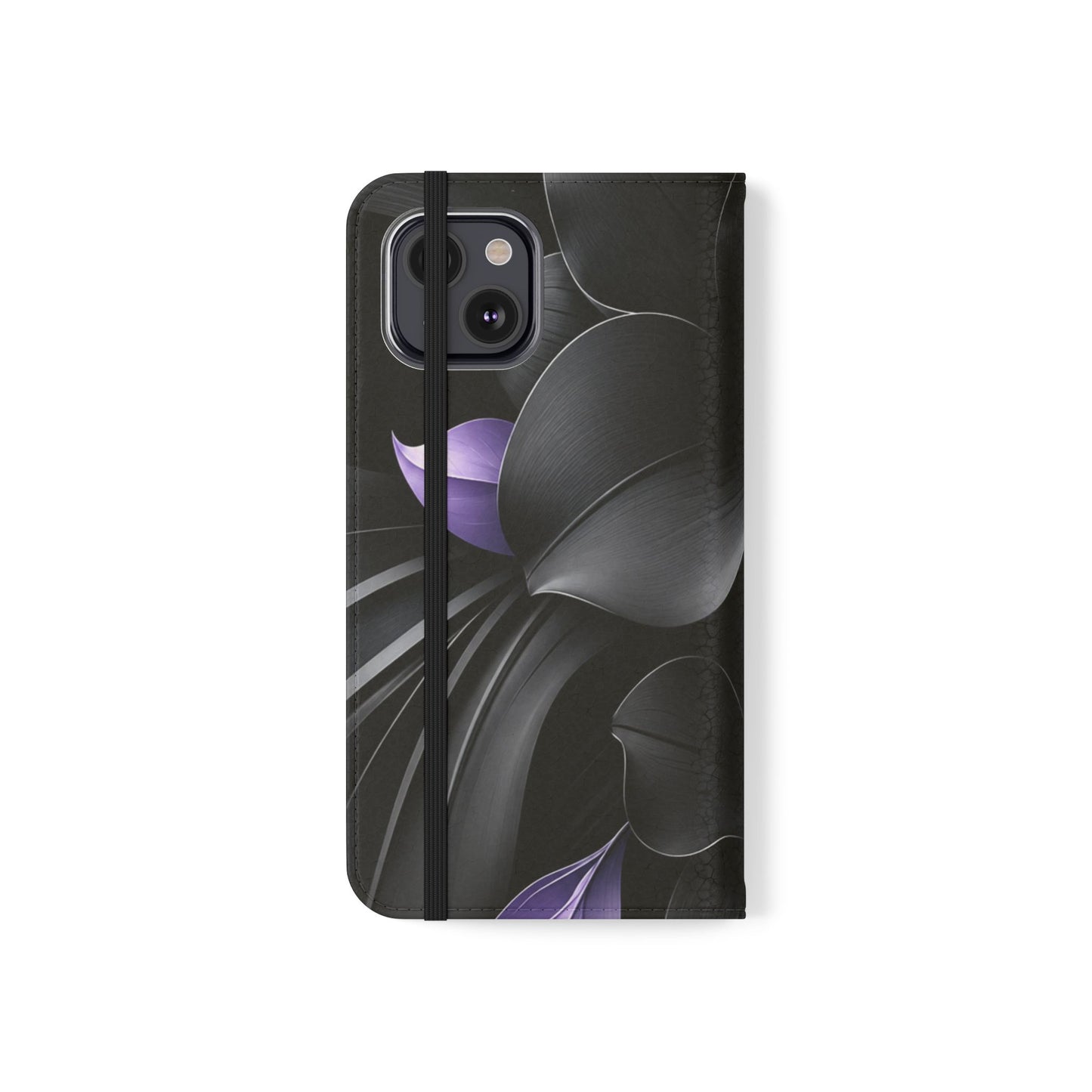 Midnight Lavender™ Flip Case for iPhone | Premium Vegan Leather Wallet Case