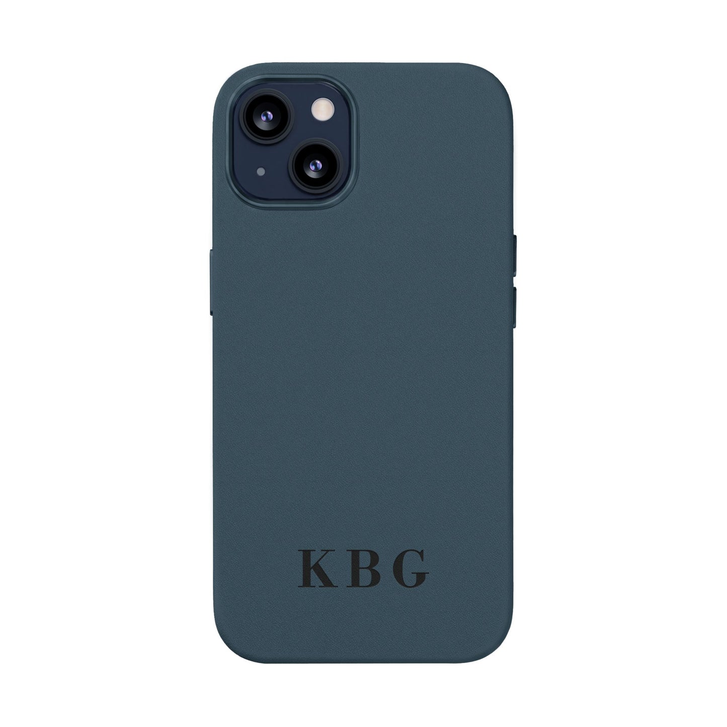 Étui de téléphone en cuir PU gravé sur mesure | Monogramme personnalisé
