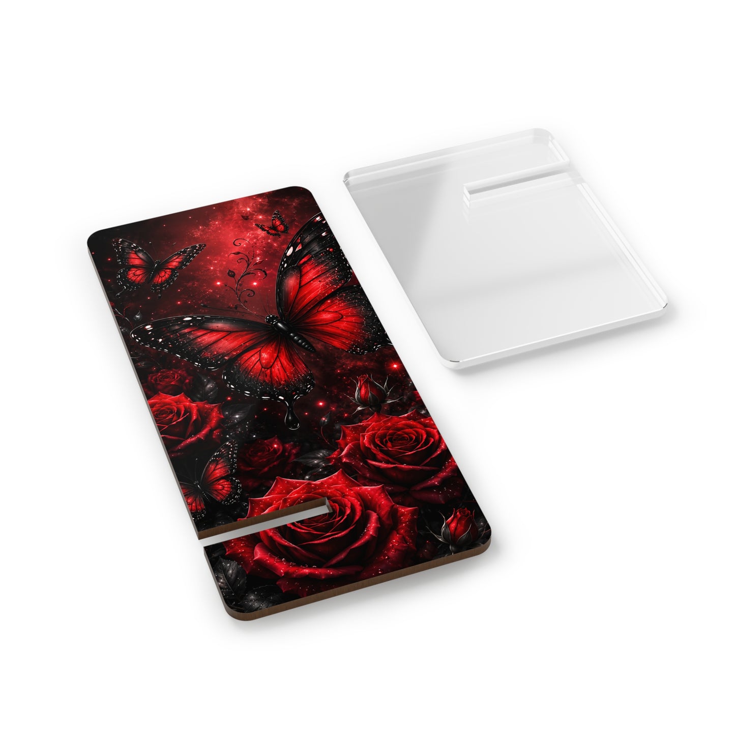 Crimson Metamorphosis™ Mobile Display Stand for Smartphones | Decorative Phone Stand