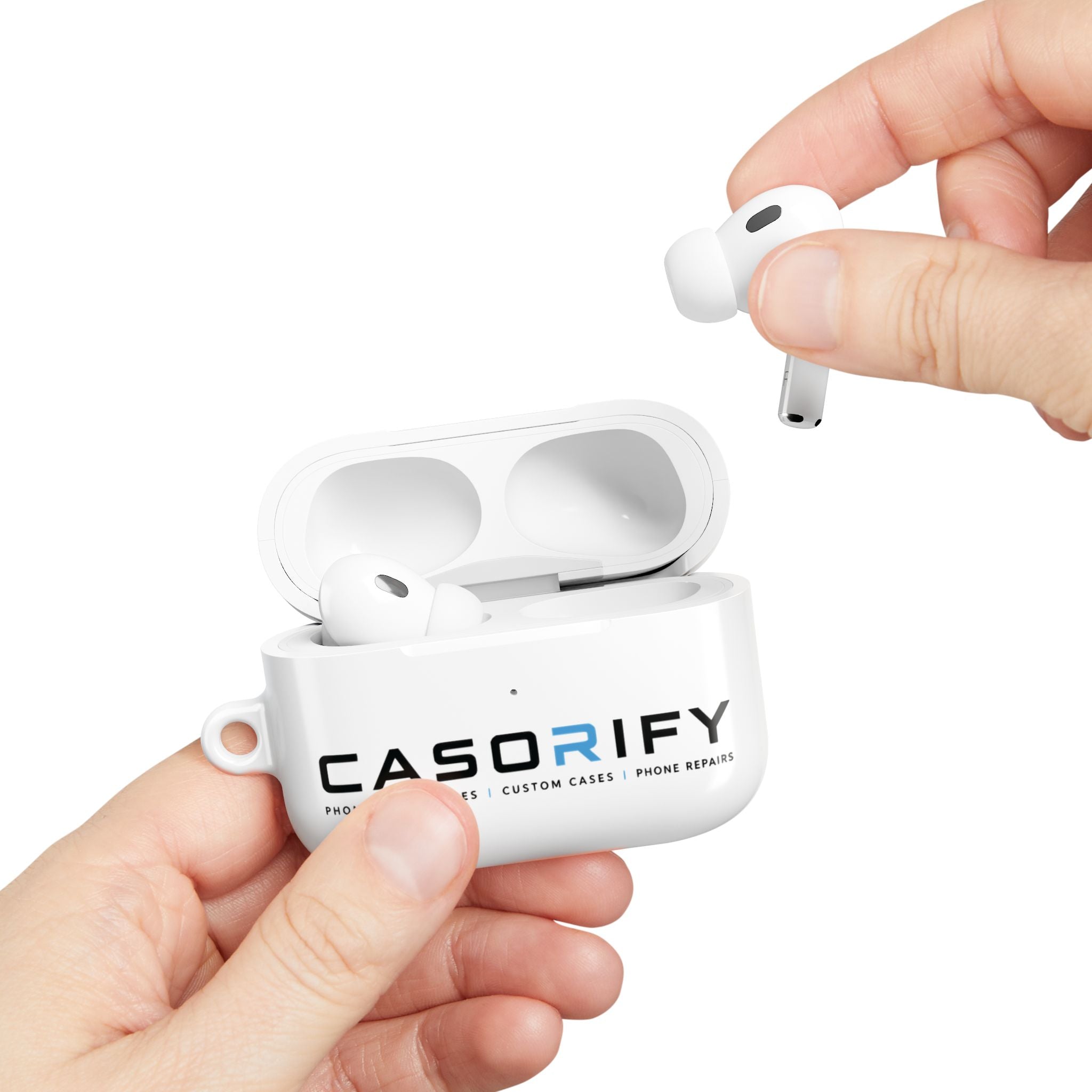 Casorify® Premium AirPods Protective Case with Carabiner