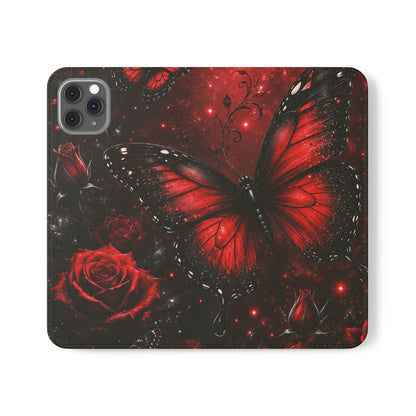 Étui portefeuille à rabat Crimson Metamorphosis™ pour iPhone