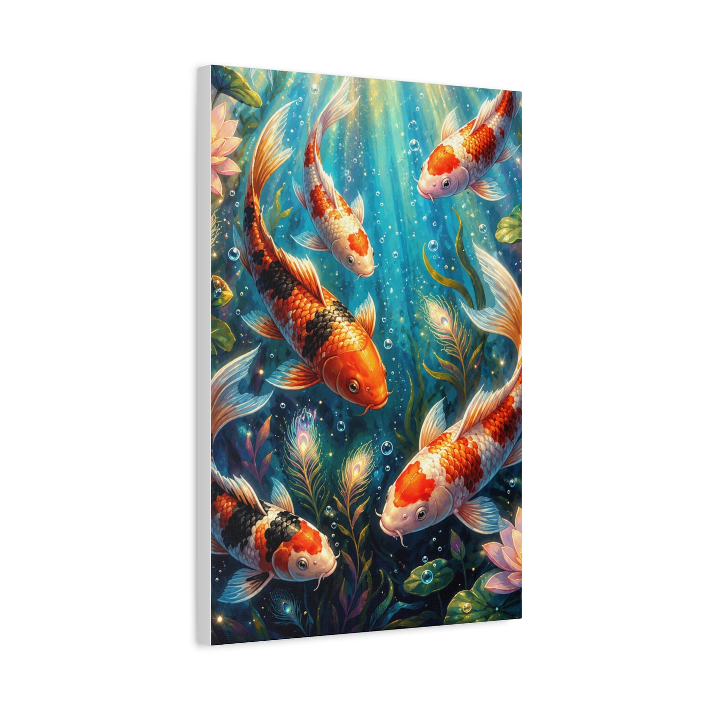 Koi Serenity™ Matte Stretched Canvas Wall Art (1.25")
