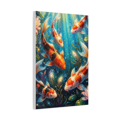 Koi Serenity™ Matte Stretched Canvas Wall Art (1.25")