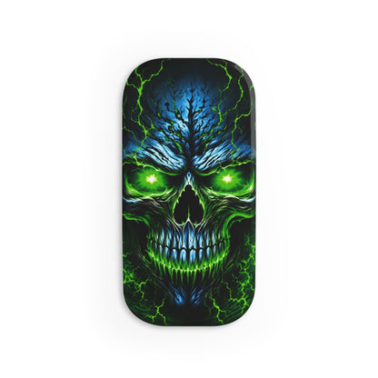 NecroVolt™ Phone Click-On Grip | Skull Phone Grip & Kickstand