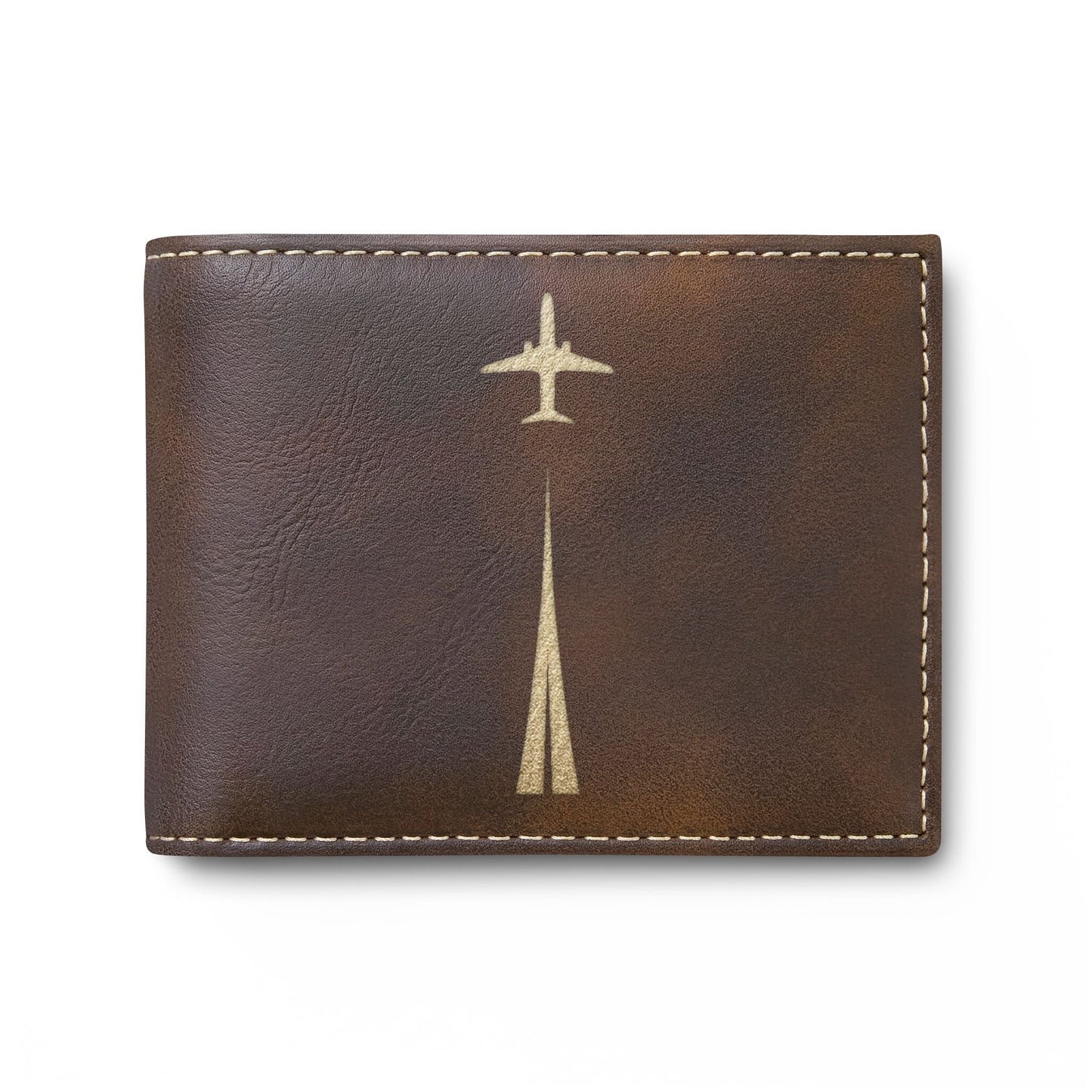 Personalized Take Off™ RFID Bi-Fold Wallet with Flip-Up ID Holder | Custom Engraved Travel Wallet